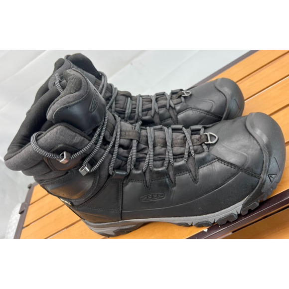 KEEN TARGHEE LACE BOOTS HIGH POLAR Insulated Waterproof 9.5 M Fit Black /Raven main image 7